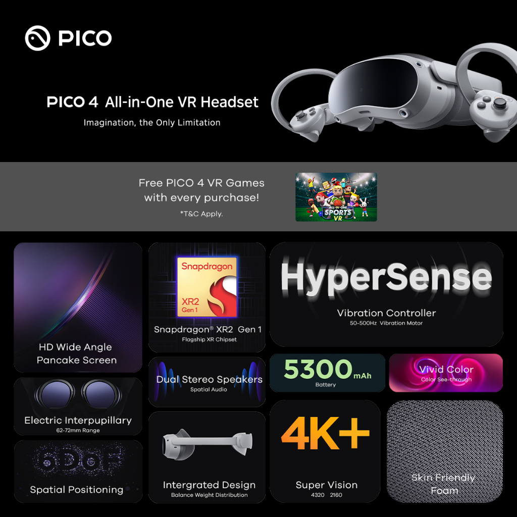 PICO 4 VR Headset All-in-One